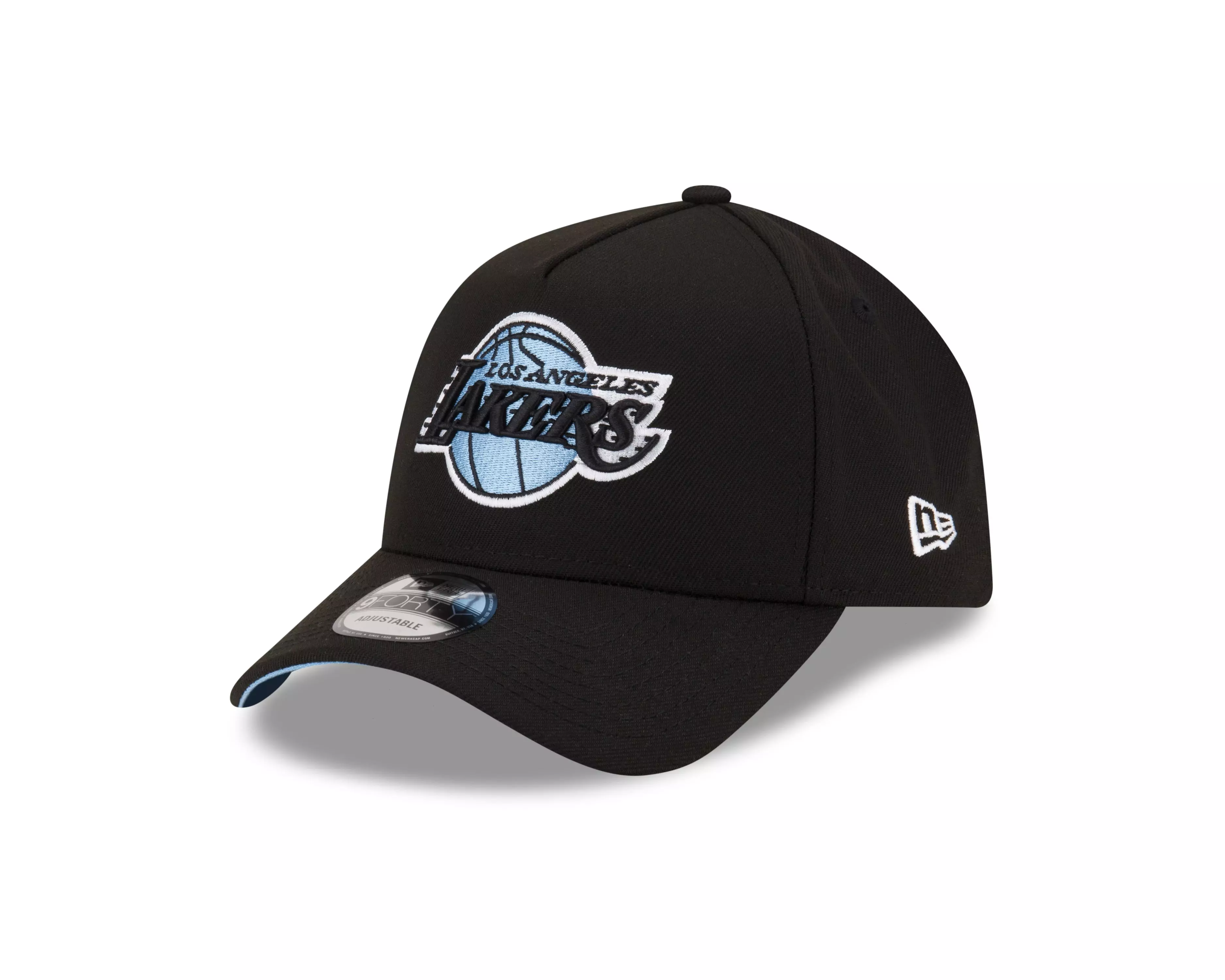 New Era Los Angeles Lakers 9FORTY A-Frame Snapback-Black/LT Blue